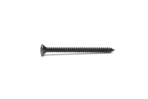 Tor. rosca chapa, cab. avell. gota sebo acero negro H, forma C con punta