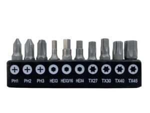 Conjunto de puntas mixtas 1/4 pulg. 10 piezas