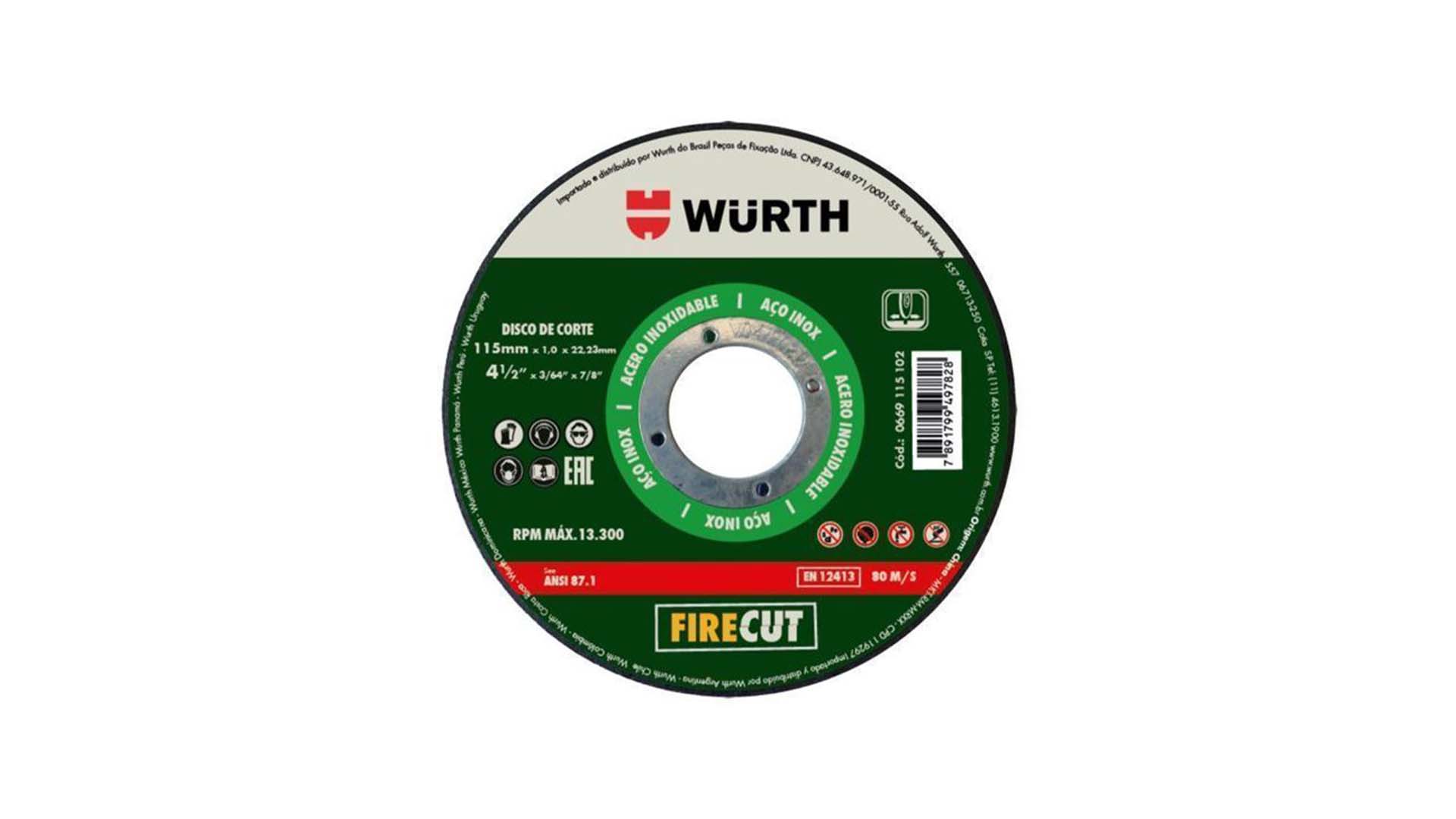 Disco de corte para acero FIRE CUT