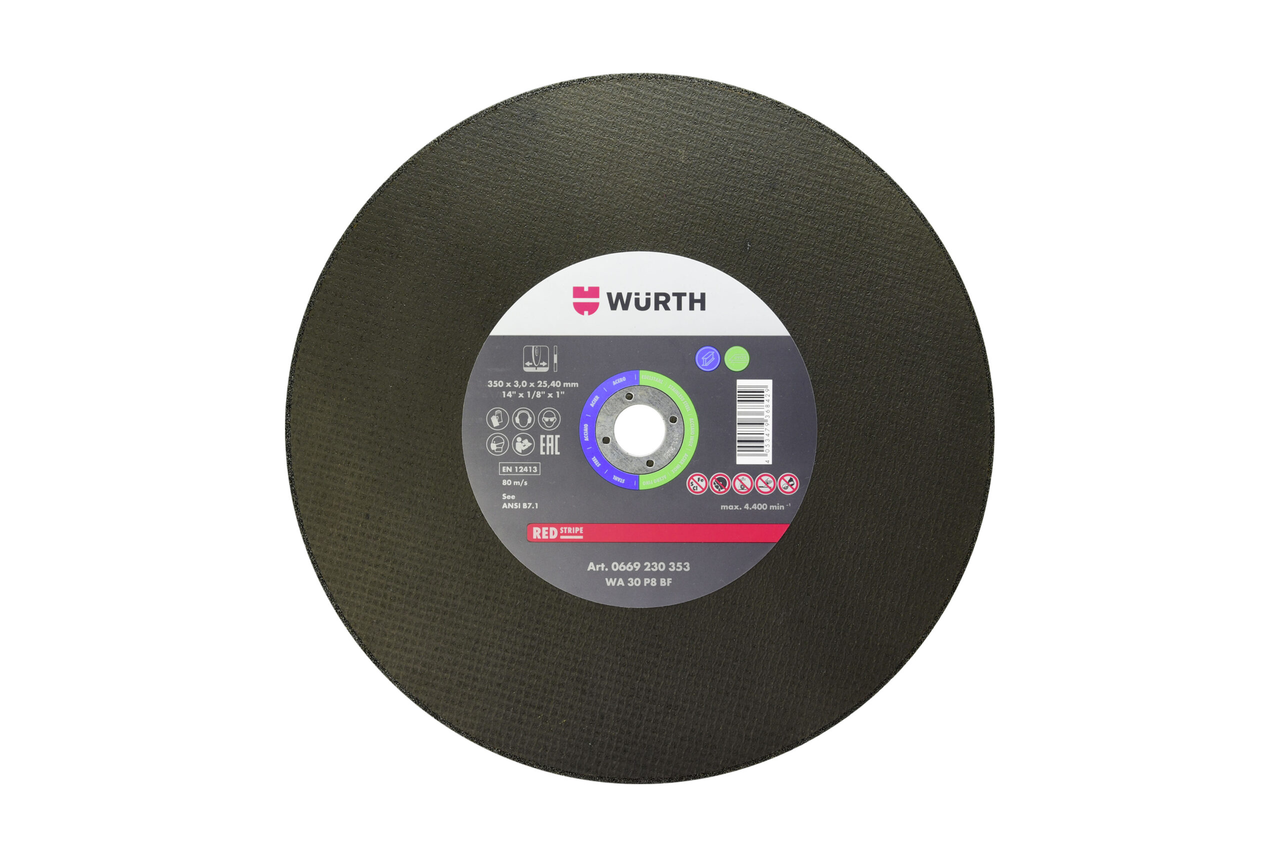 Disco de corte para acero inoxidable Red Line