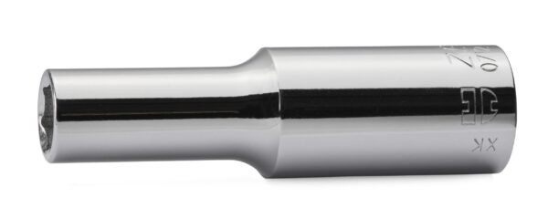 Llave de vaso de 1/2 pulg. hexagonal métrica larga