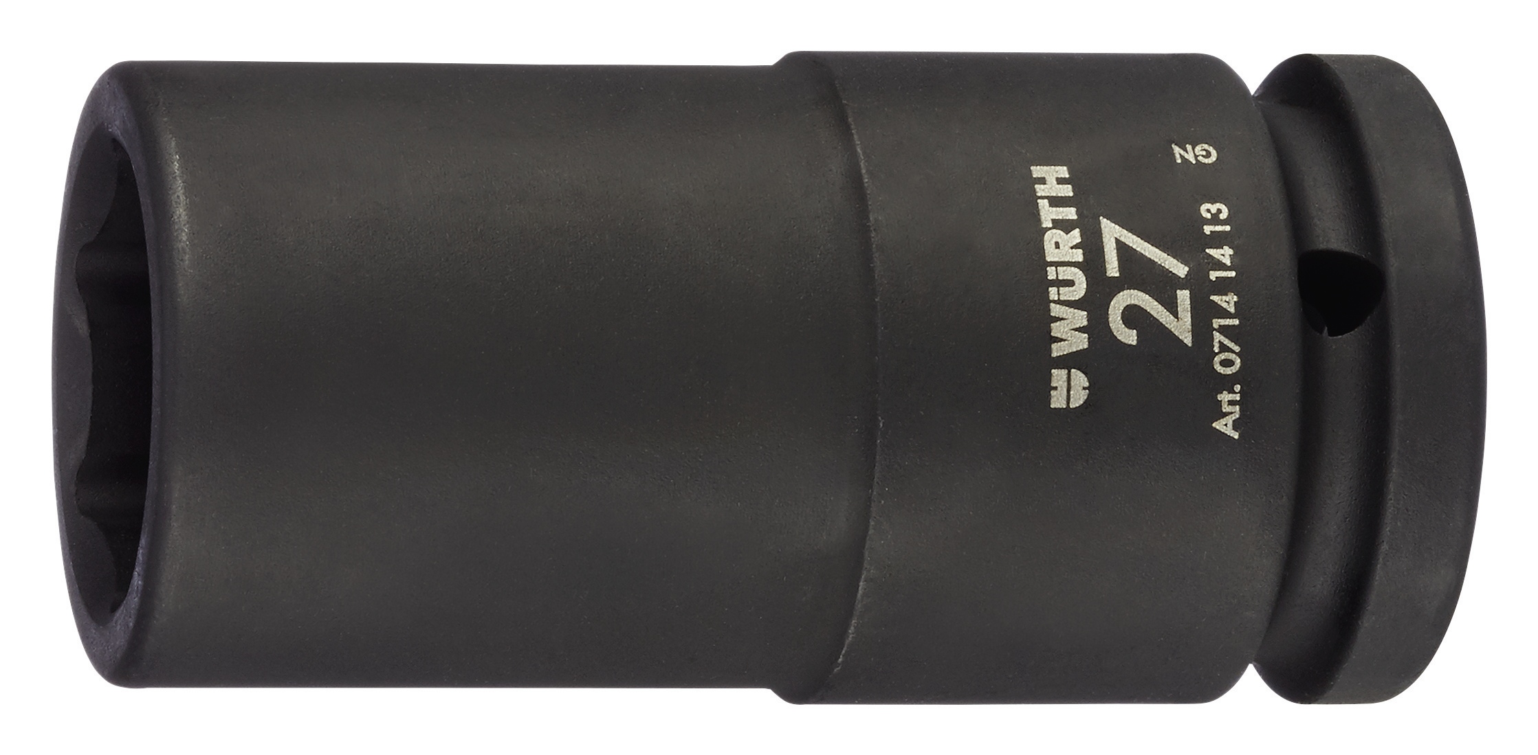 Llave vaso impacto 3/4 pulg. mét., hexag. larga