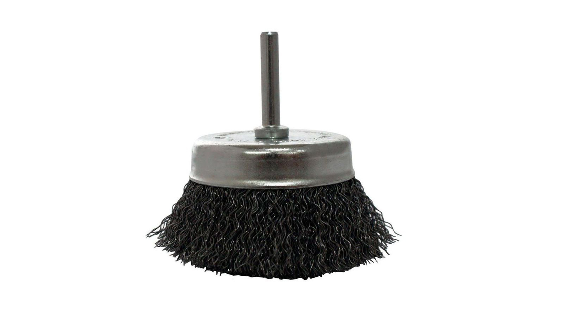 Cepillo tipo copa p. acero inox. alambre ondulado