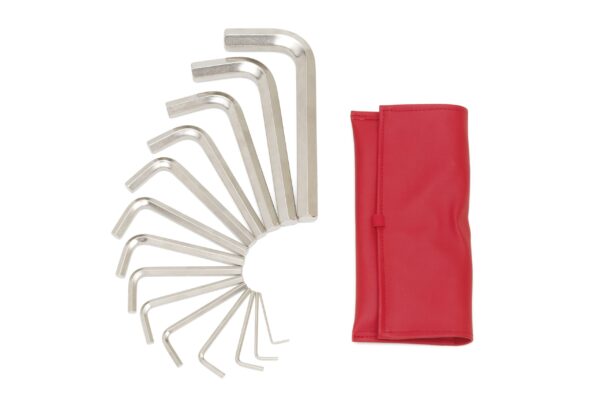 Set llaves Allen desliz., cortas, 14 pz