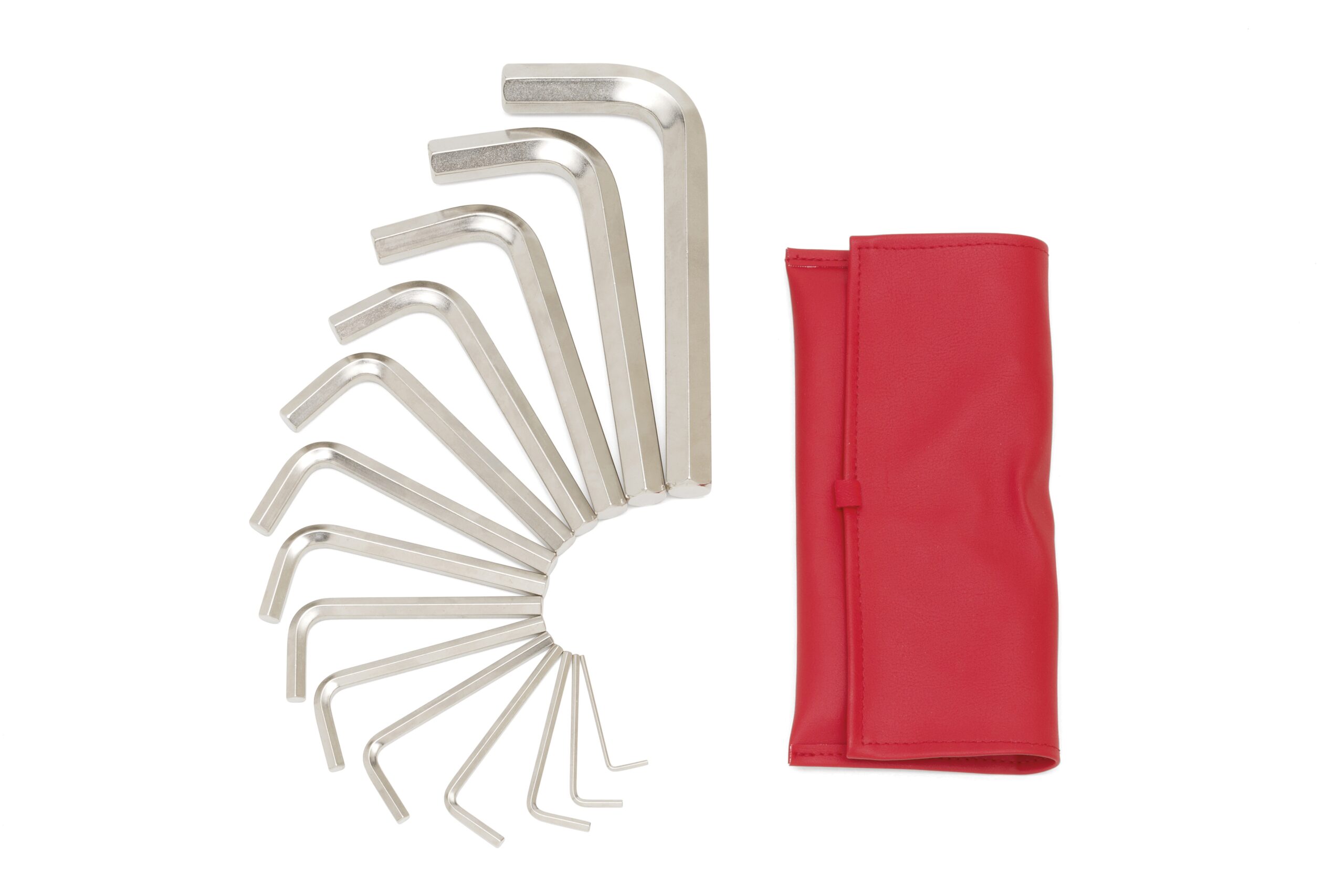 Set llaves Allen desliz., cortas, 14 pz