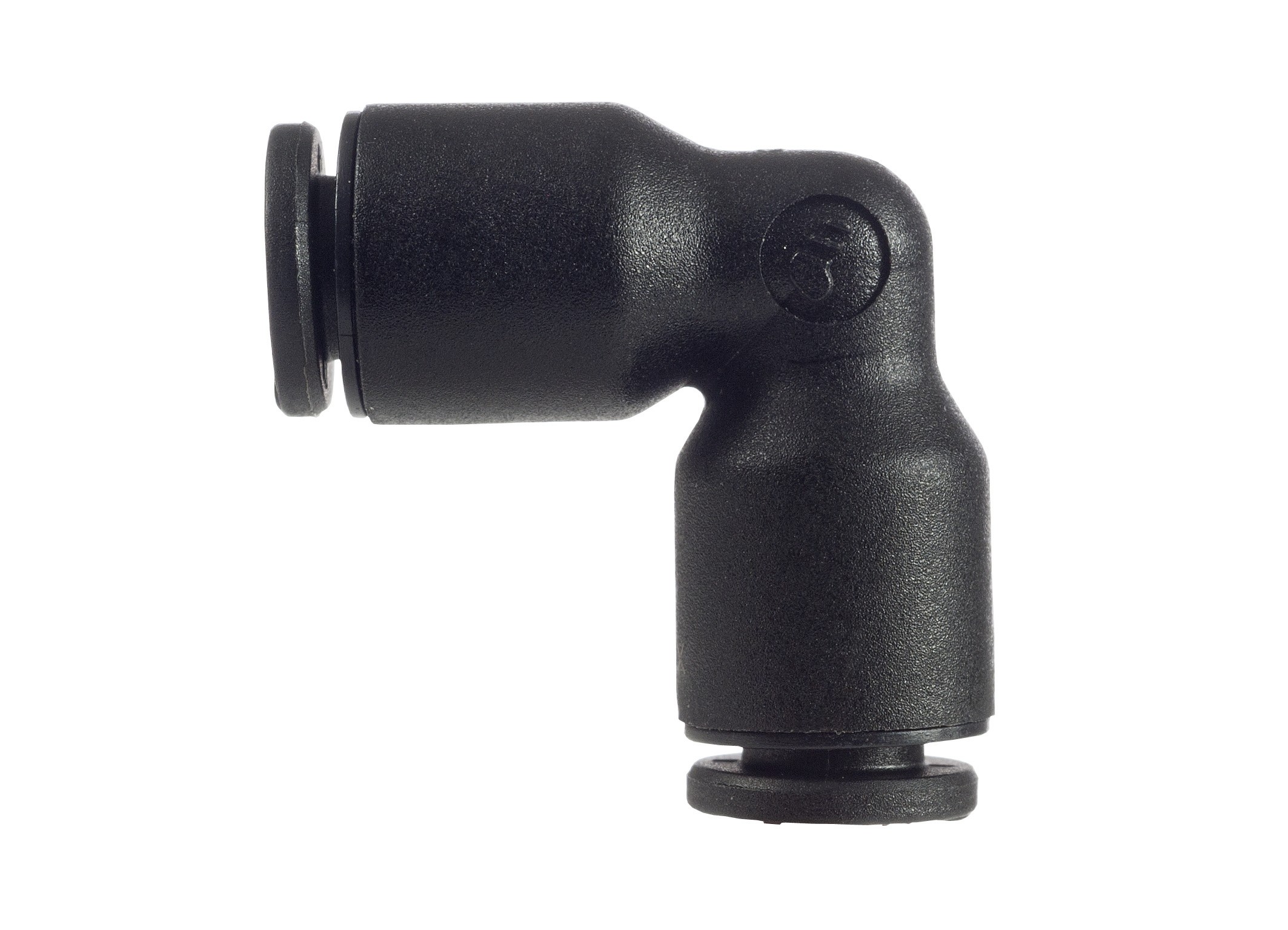 Conector enchufable de plástico en forma de L