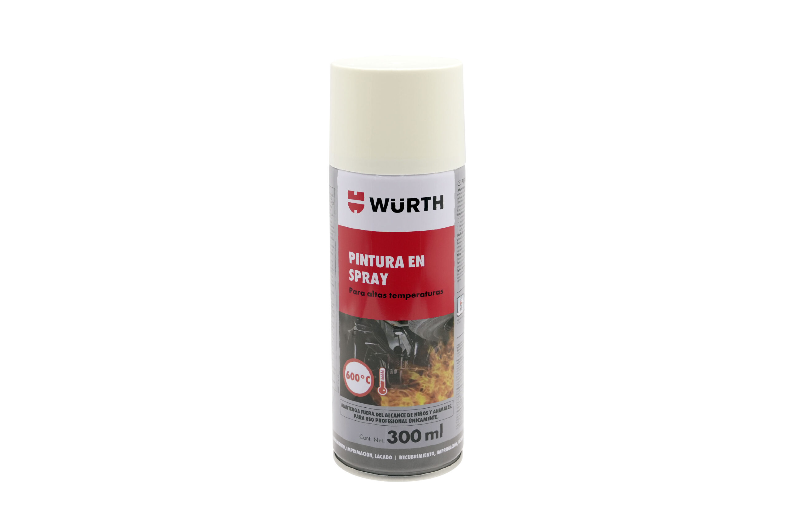 Pintura spray, color previa solicit., alta temp