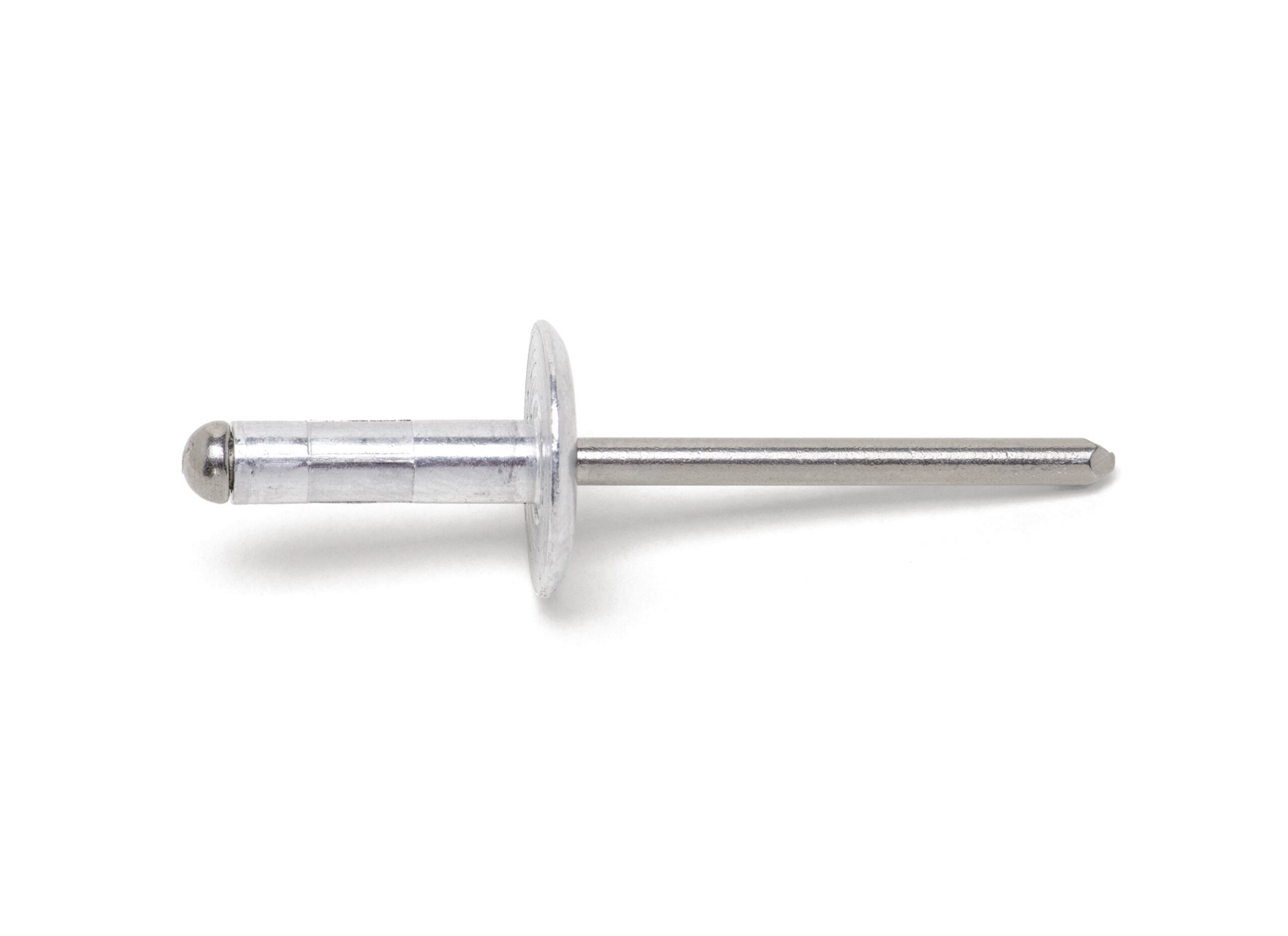 Remache ciego multiusos cbz. plana grn. alu./acero