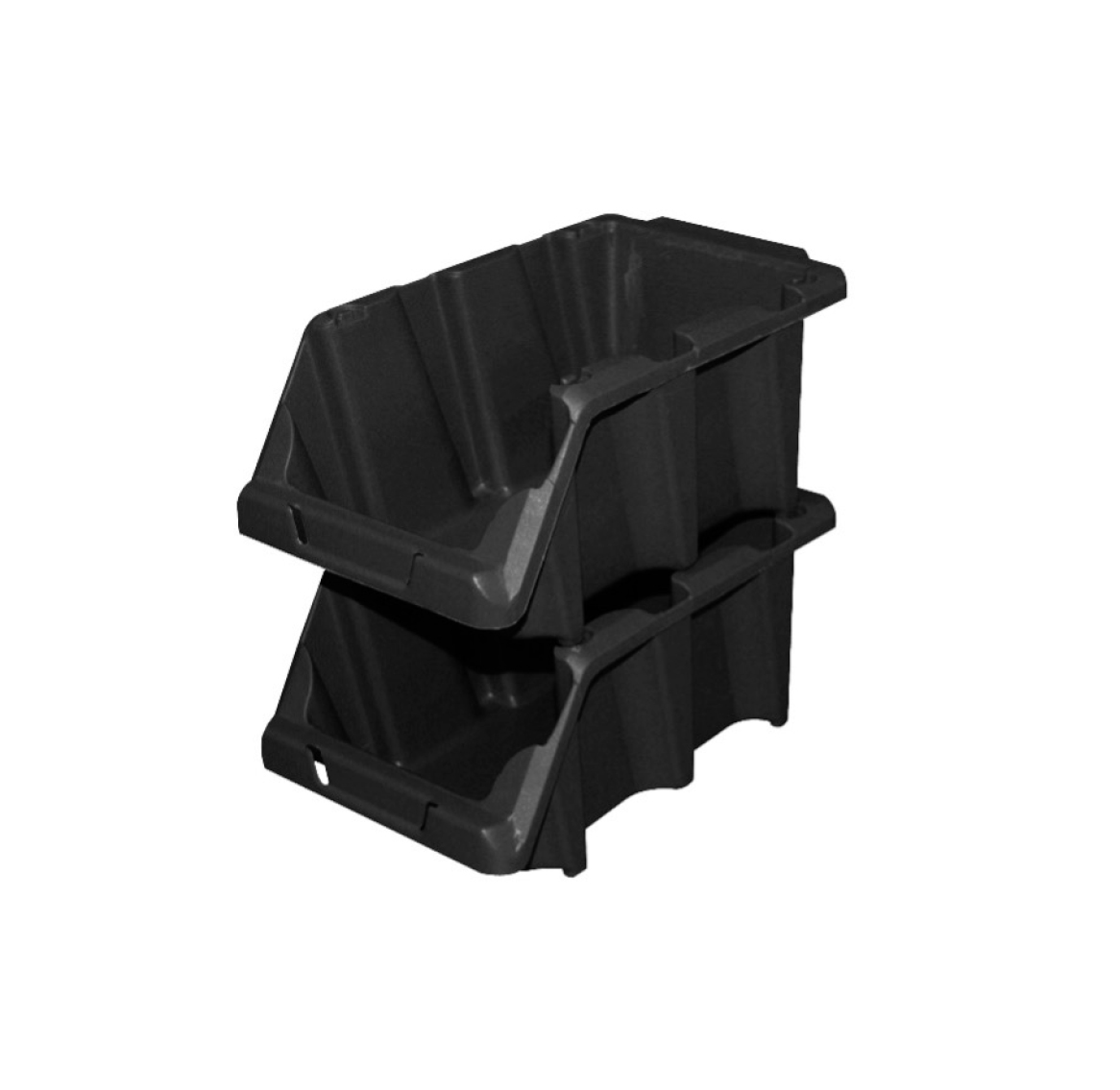 Caja de almacenamiento plástico apilable
