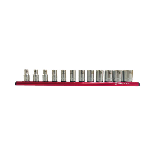 Surtido de llaves de vaso de 1/4 pulg. 12 pz