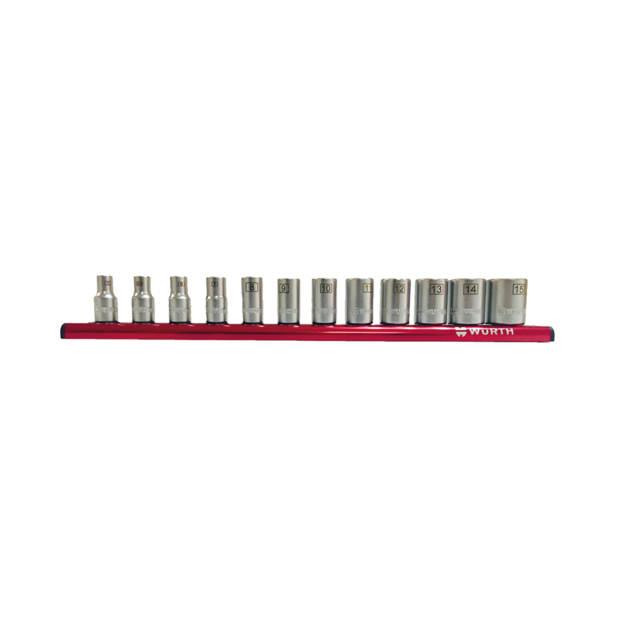 Surtido de llaves de vaso de 1/4 pulg. 12 pz
