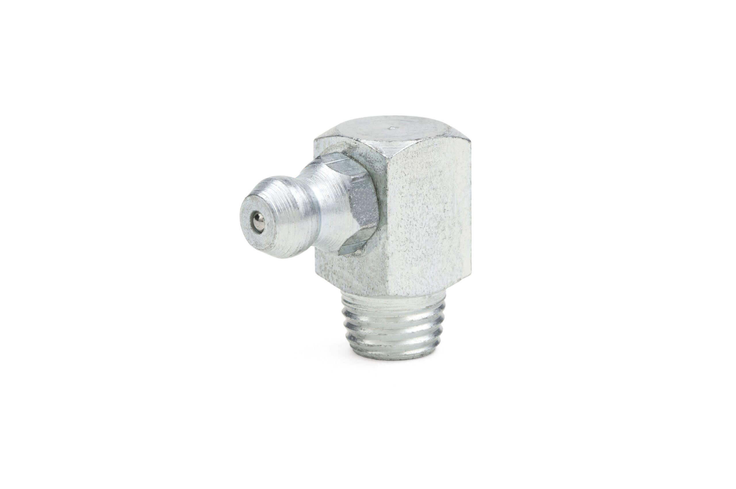 Boquilla de lubricación cónica acero 90°, forma C cuadrado