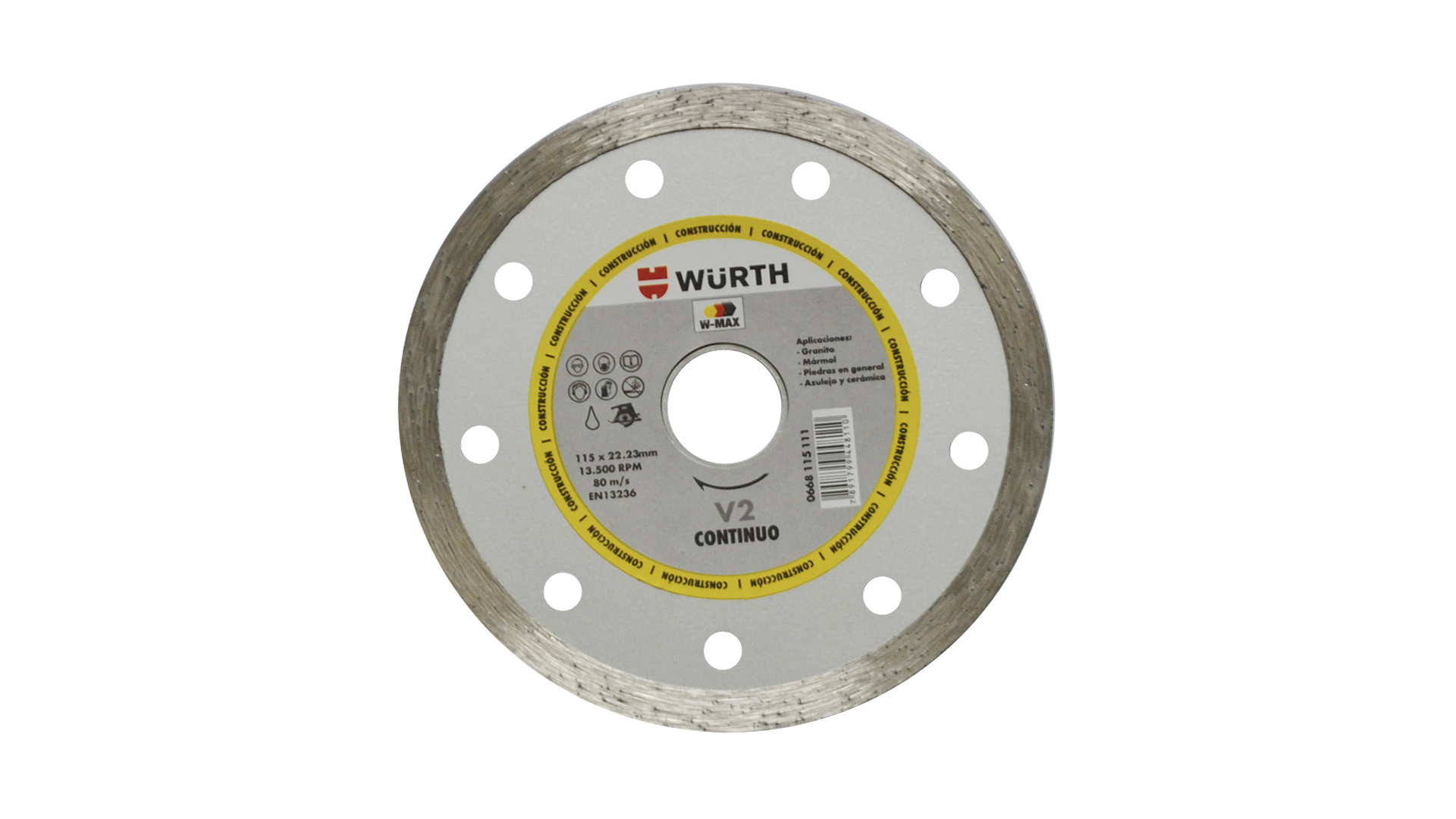 Disco de diamante W-MAX continuo