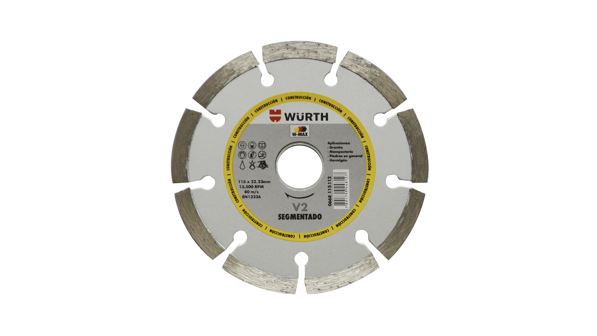 Disco de diamante W-MAX segmentado